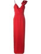 Emanuel Ungaro Floral Jacquard Evening Dress
