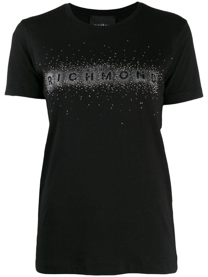John Richmond Studded Logo T-shirt - Black