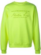 Martine Rose Signature Logo Sweater - Yellow