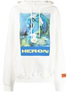 Heron Preston Logo Print Hoodie - White