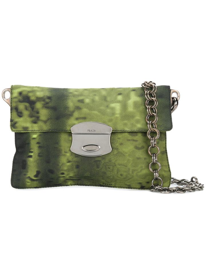 Prada Vintage Flip Lock Mini Bag - Green