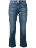 Brunello Cucinelli Straight Cropped Jeans, Women's, Size: 38, Blue, Cotton/spandex/elastane