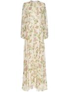 Giambattista Valli Floral Print Long Dress - Neutrals
