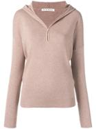 Live The Process Chai Half Zip Hoodie - Brown