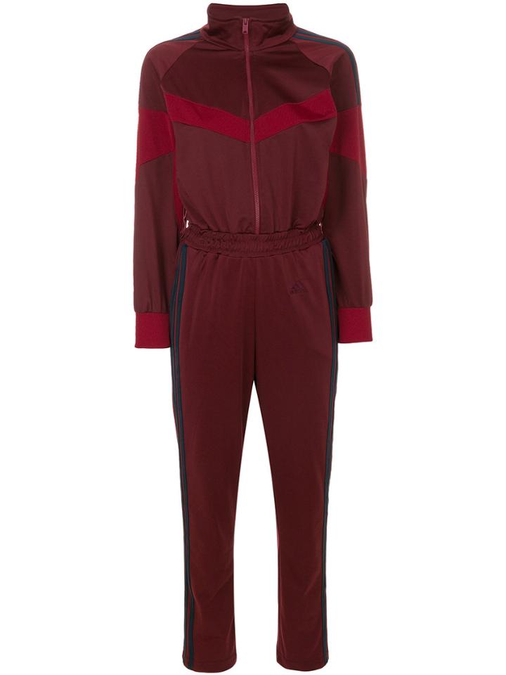 Yeezy Stripe Detail Tracksuit - Red