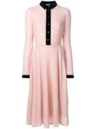 Blanchett Dame Flared Knitted Dress - Pink & Purple
