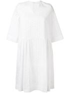 Peter Jensen Broderie Anglaise Dress, Women's, Size: Xs, White, Cotton