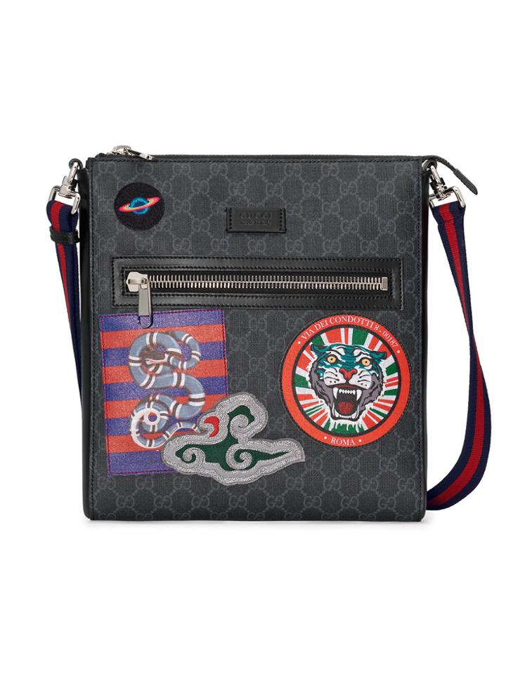Gucci Night Courrier Gg Supreme Messenger - Black
