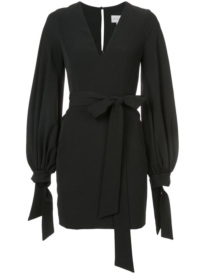 Milly Billowing Sleeved Dress - Black