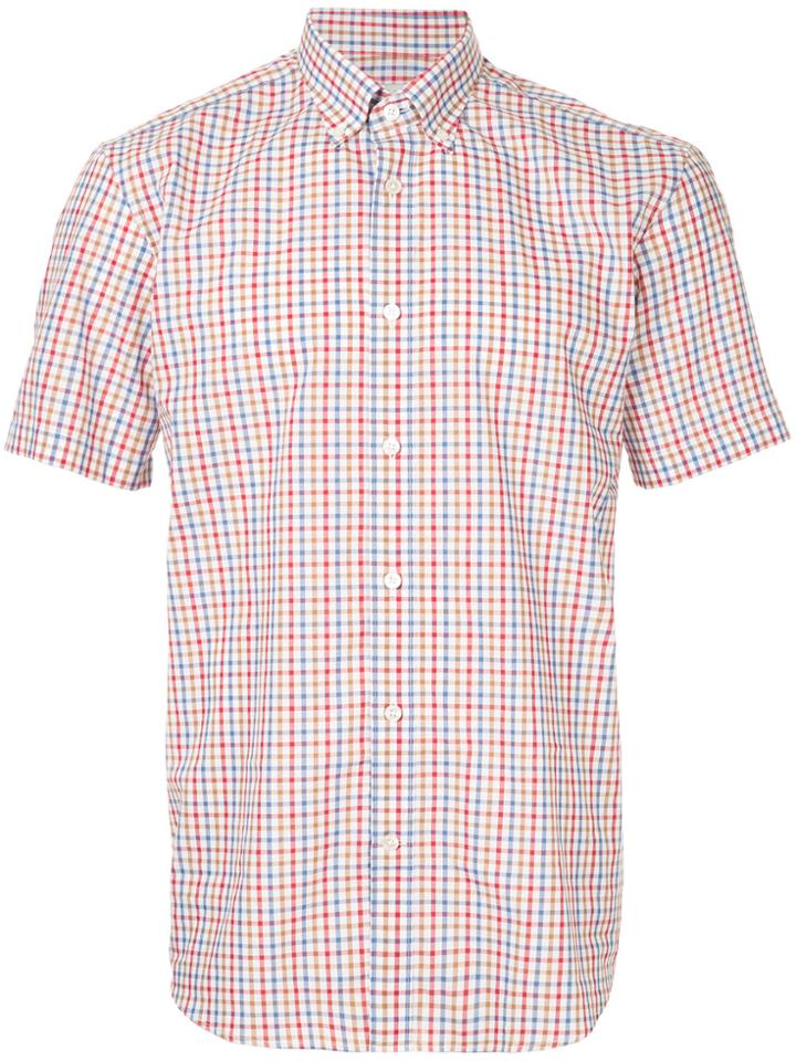 Gieves & Hawkes Gingham Button Down Shirt - Multicolour