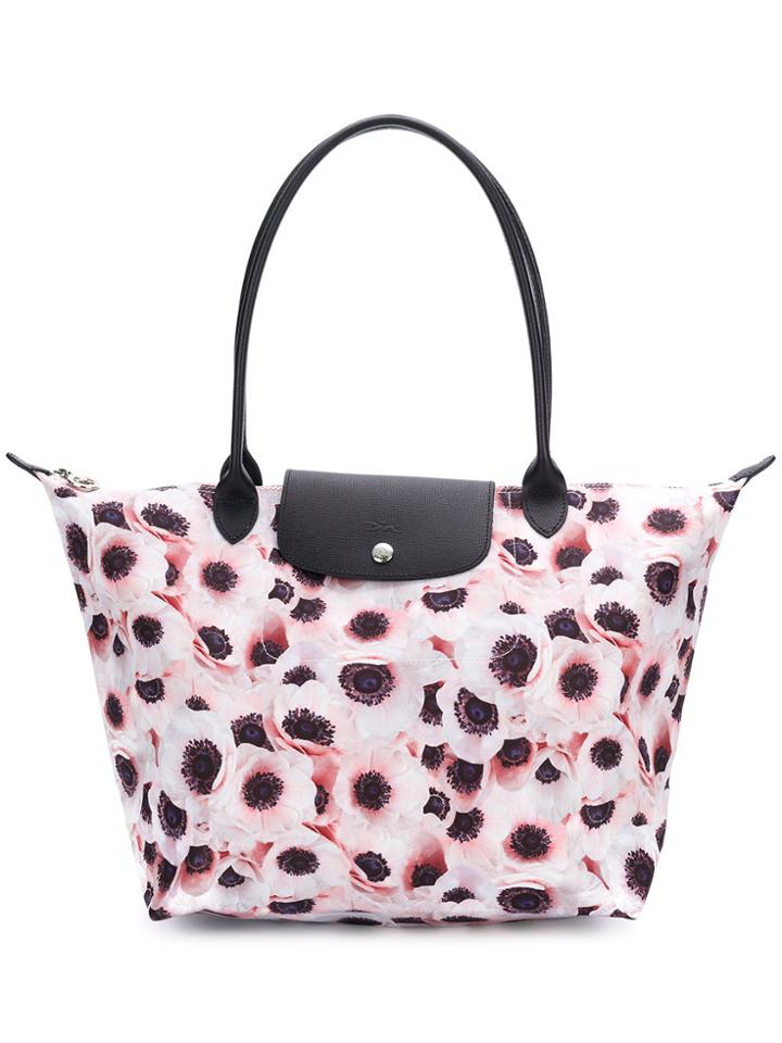 Longchamp Le Pliage Tote - Pink & Purple