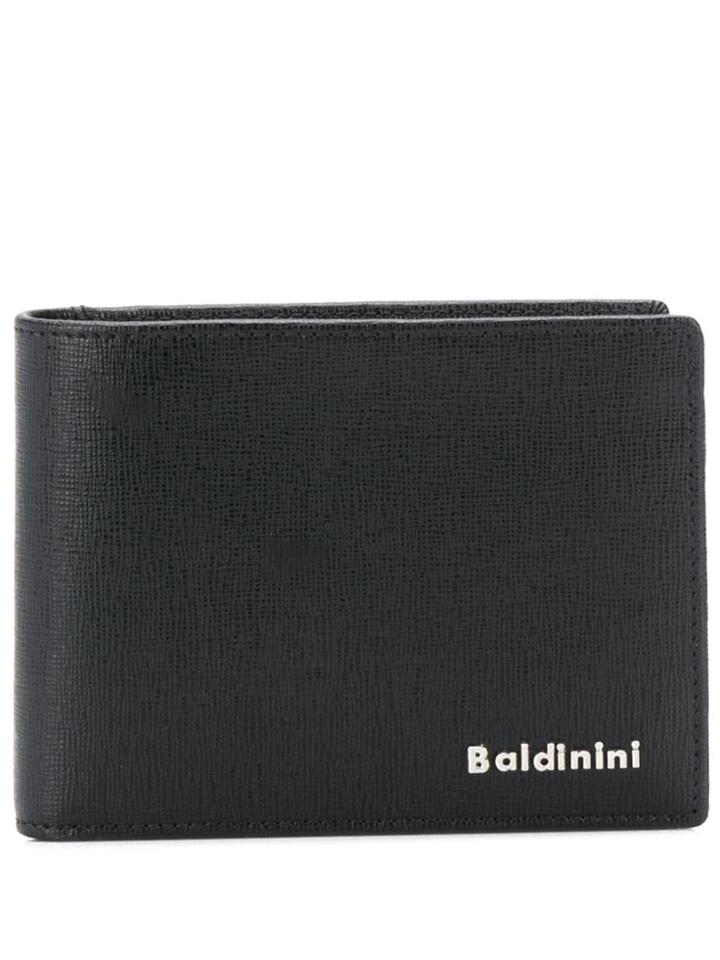 Baldinini Logo Plaque Square Wallet - Black