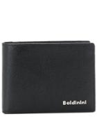 Baldinini Logo Plaque Square Wallet - Black