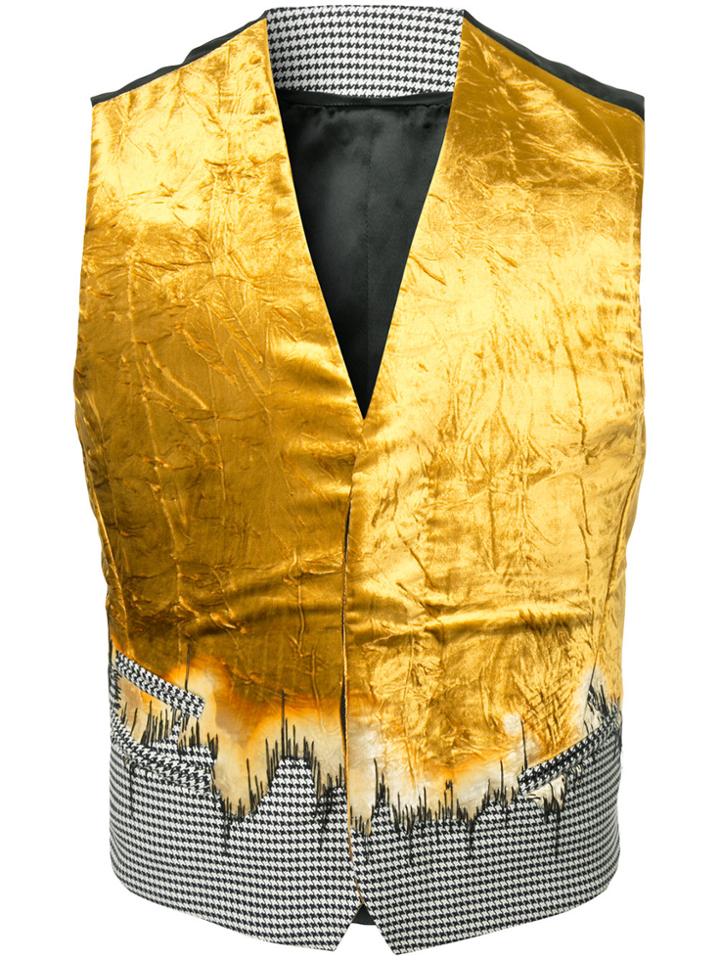 Haider Ackermann Reconstructed Gradient Gilet - Yellow & Orange