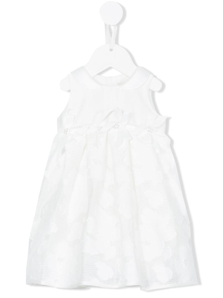 Loredana - Sleeveless Dress - Kids - Cotton/polyamide/polyester - 6 Mth, White