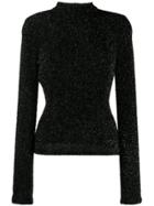 Philosophy Di Lorenzo Serafini Textured Round Neck Sweater - Black
