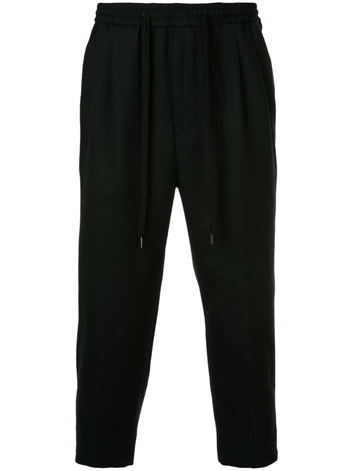 Monkey Time Drawstring Tailored Trousers - Black
