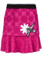 Martha Medeiros Thais Flare Hem Skirt - Pink & Purple