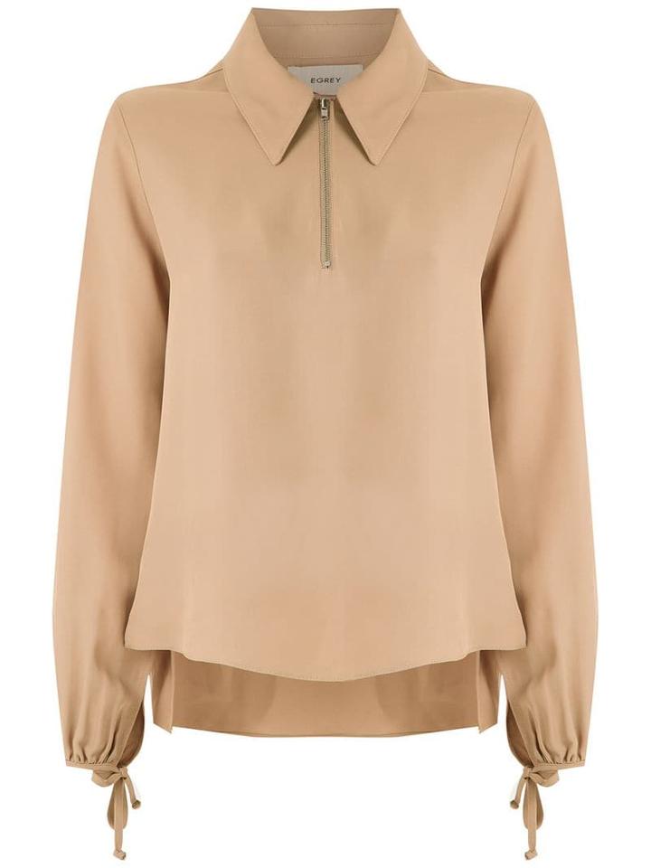 Egrey Zip Detail Shirt - Neutrals