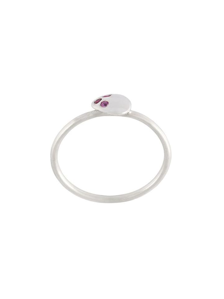 Natasha Collis Medium Ruby And Sapphire Nugget Ring