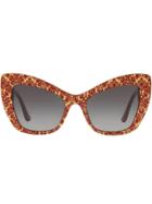 Dolce & Gabbana Eyewear Cat-eye Tinted Sunglasses - Red
