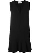 See By Chloé Flared Hem Dress, Women's, Size: 40, Black, Polyester/spandex/elastane/viscose