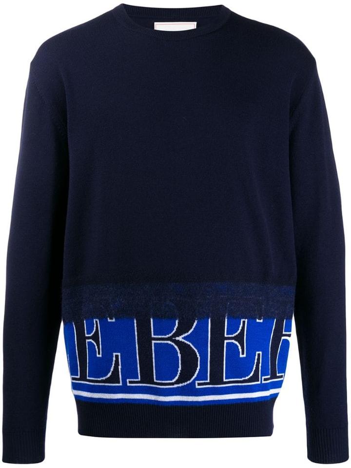 Iceberg Logo Knit Jumper - Blue