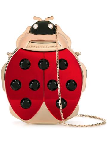 Charlotte Olympia Ladybird Shoulder Bag, Women's, Red, Acrylic/metal (other)
