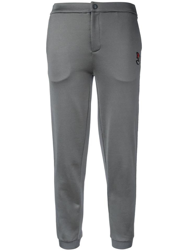 Jo No Fui Side Stripe Track Pants - Grey
