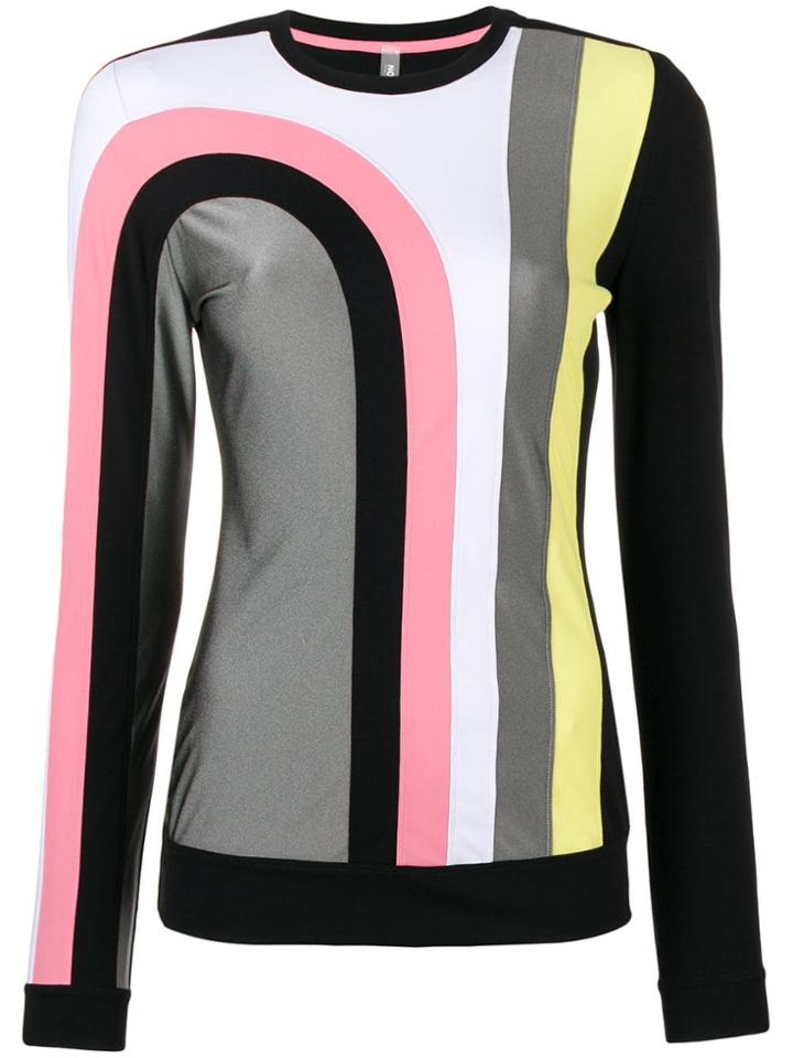 No Ka' Oi Striped Longsleeved Top - Black