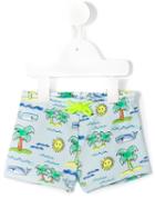 Stella Mccartney Kids Summer Print Swim Shorts, Infant Boy's, Size: 6 Mth, Blue