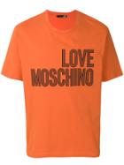 Love Moschino Printed Logo T-shirt - Yellow & Orange