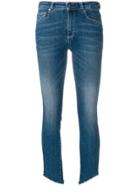 Acynetic Cropped Faded Jeans - Blue
