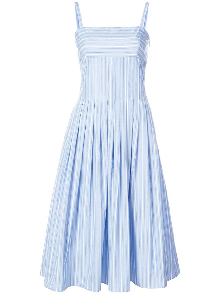 Rosetta Getty Pleated Camisole Dress - Blue