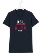 Diesel Kids - Teen Taito Slim T-shirt - Kids - Cotton - 16 Yrs, Blue