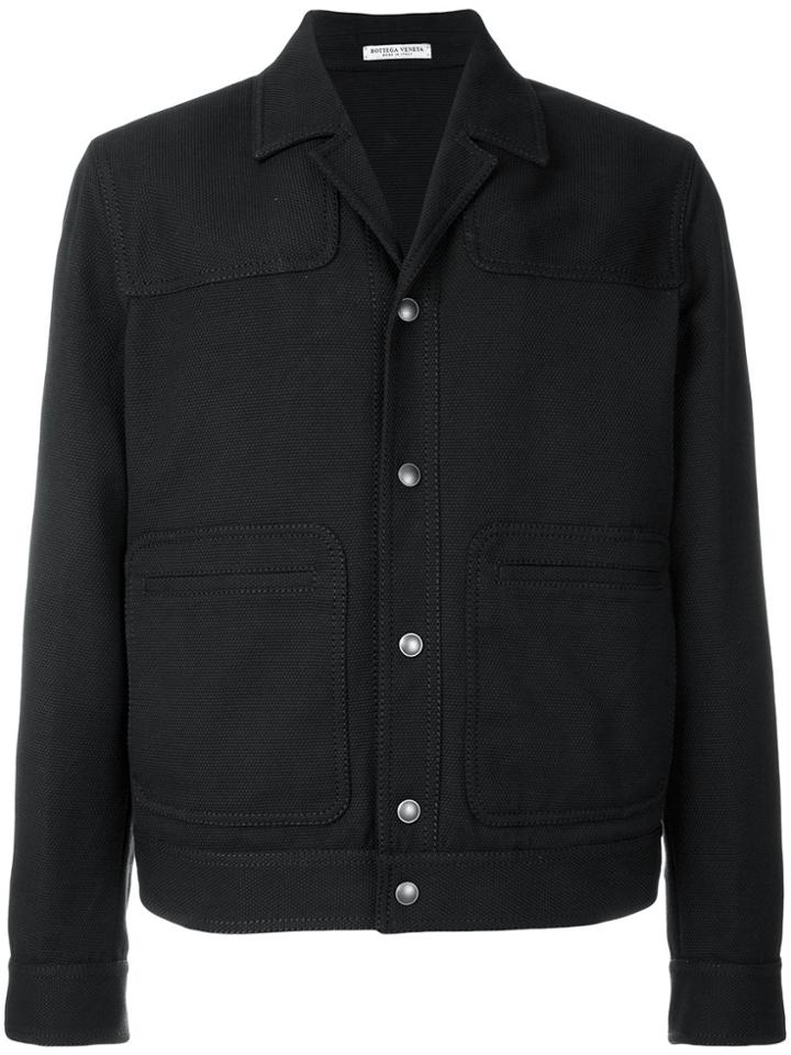 Bottega Veneta Nero Cotton Jacket - Black