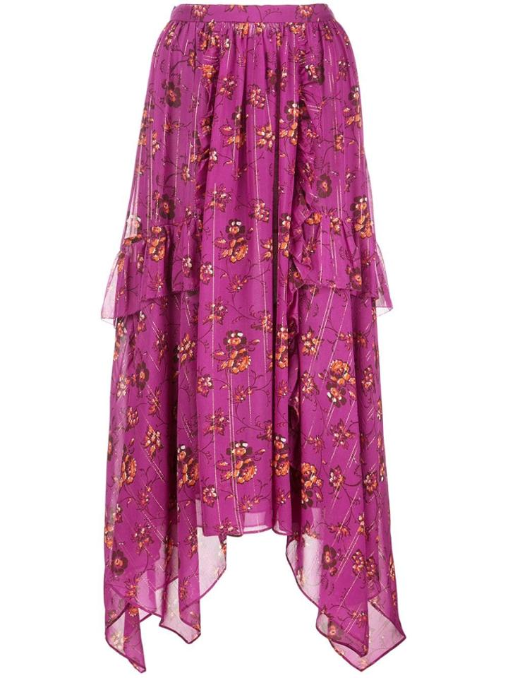 Ulla Johnson Floral Print Skirt - Pink