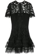 Jonathan Simkhai Lace-embroidered Fitted Dress - Black