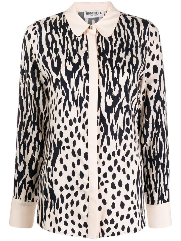 Essentiel Antwerp Mixed-print Shirt - Neutrals