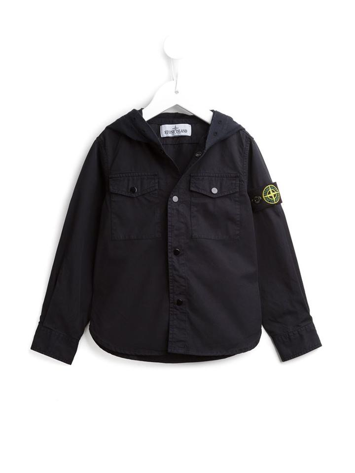 Stone Island Kids Hooded Shirt