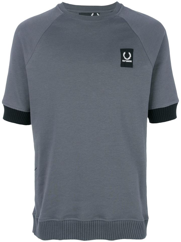 Raf Simons X Fred Perry Short-sleeved Sweatshirt - Grey