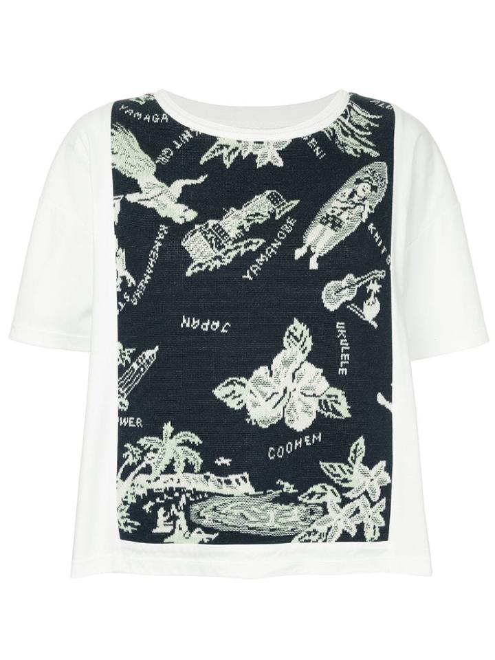 Coohem Aloha Jacquard T-shirt - White