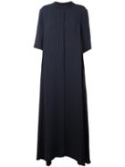 Sofie D'hoore Long Shirt Dress, Women's, Size: 38, Blue, Silk
