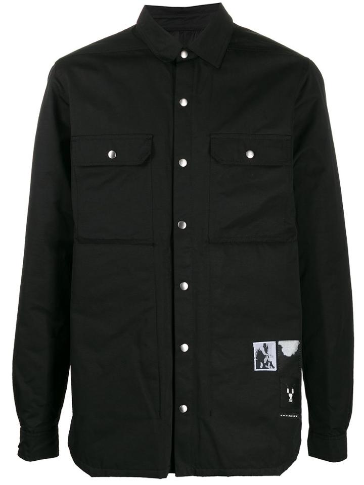 Rick Owens Drkshdw Single-breasted Fitted Jacket - Black