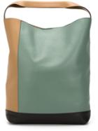 Marni Pod Colour Block Tote, Women's, Green, Calf Leather