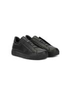 Fendi Kids Logo Print Low Top Sneakers - Black