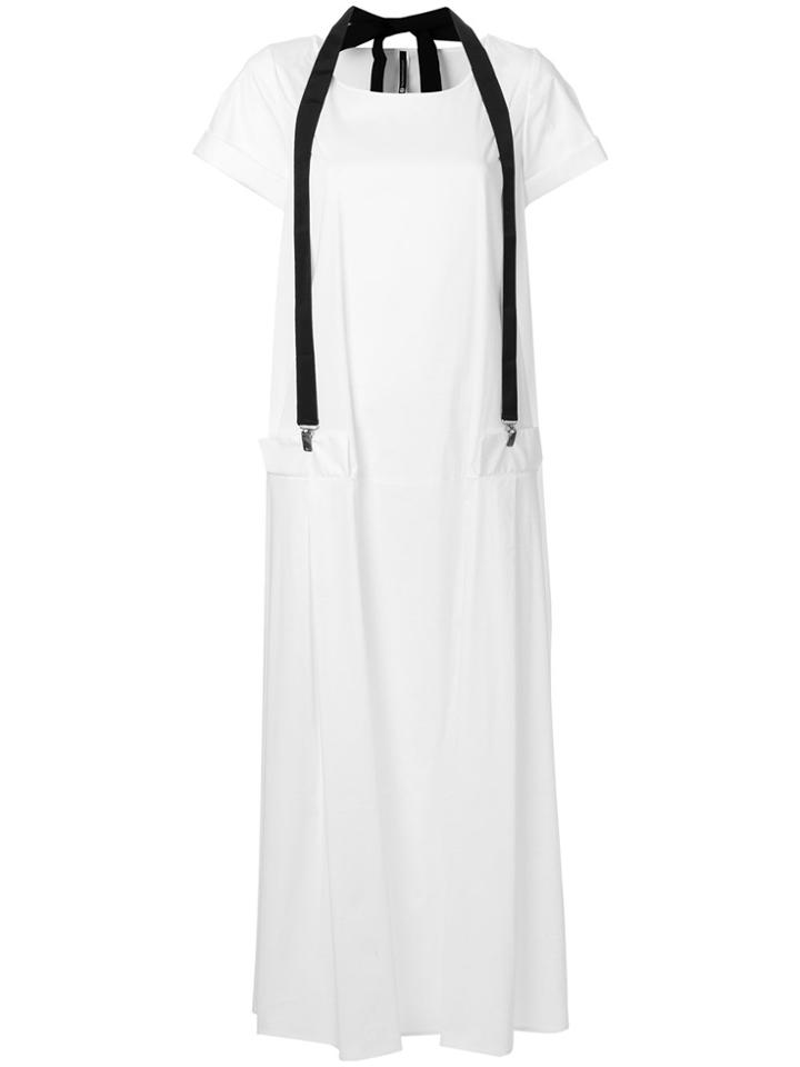 Pierantoniogaspari Round Neck Maxi Dress - White