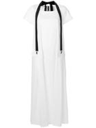 Pierantoniogaspari Round Neck Maxi Dress - White