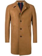 Manuel Ritz Woven Overcoat - Nude & Neutrals