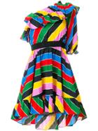 Philosophy Di Lorenzo Serafini Stripe Ruffled Dress - Multicolour